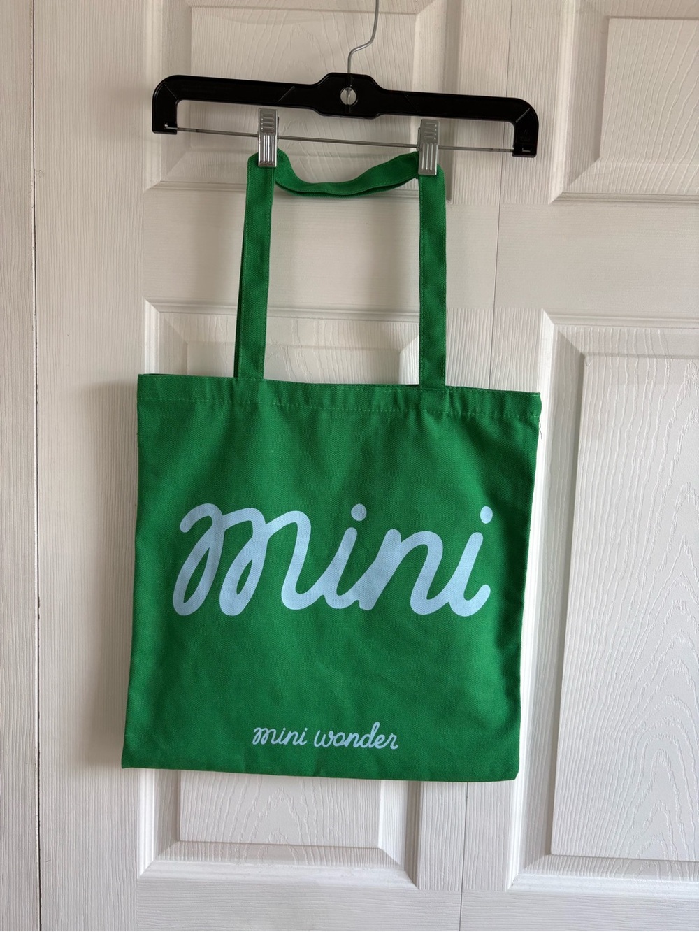 Alice And Wonder Mini Green Blue Logo Tote Textile Shopper Trendy Baby Kid Bag